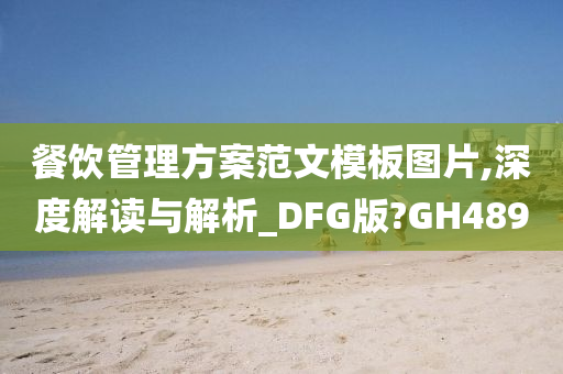 餐饮管理方案范文模板图片,深度解读与解析_DFG版?GH489