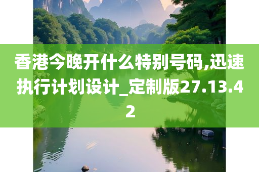 香港今晚开什么特别号码,迅速执行计划设计_定制版27.13.42