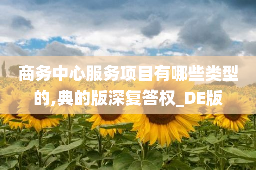 商务中心服务项目有哪些类型的,典的版深复答权_DE版