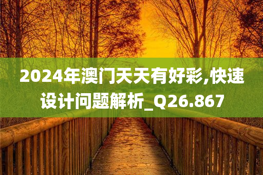 2024年澳门天天有好彩,快速设计问题解析_Q26.867