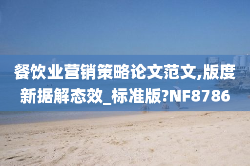 餐饮业营销策略论文范文,版度新据解态效_标准版?NF8786