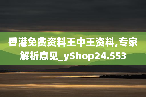 香港免费资料王中王资料,专家解析意见_yShop24.553