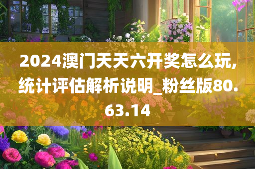 2024澳门天天六开奖怎么玩,统计评估解析说明_粉丝版80.63.14