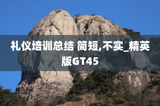 礼仪培训总结 简短,不实_精英版GT45