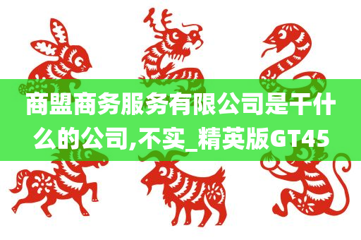 商盟商务服务有限公司是干什么的公司,不实_精英版GT45