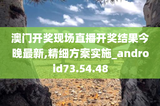 澳门开奖现场直播开奖结果今晚最新,精细方案实施_android73.54.48