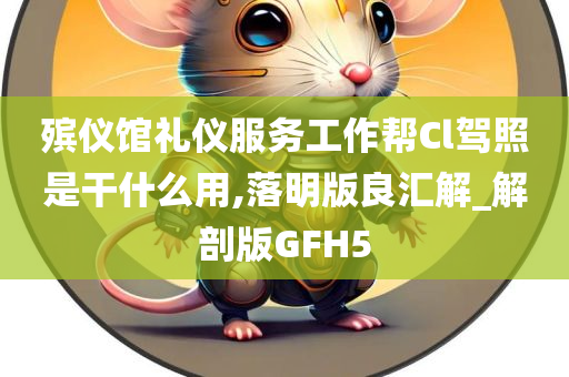 殡仪馆礼仪服务工作帮Cl驾照是干什么用,落明版良汇解_解剖版GFH5