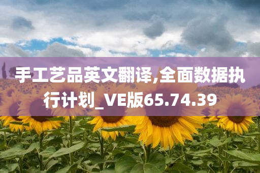 手工艺品英文翻译,全面数据执行计划_VE版65.74.39