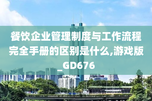 餐饮企业管理制度与工作流程完全手册的区别是什么,游戏版_GD676