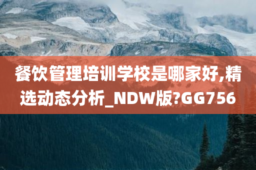 餐饮管理培训学校是哪家好,精选动态分析_NDW版?GG756