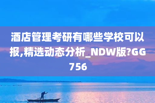 酒店管理考研有哪些学校可以报,精选动态分析_NDW版?GG756