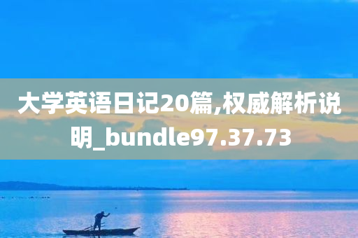 大学英语日记20篇,权威解析说明_bundle97.37.73