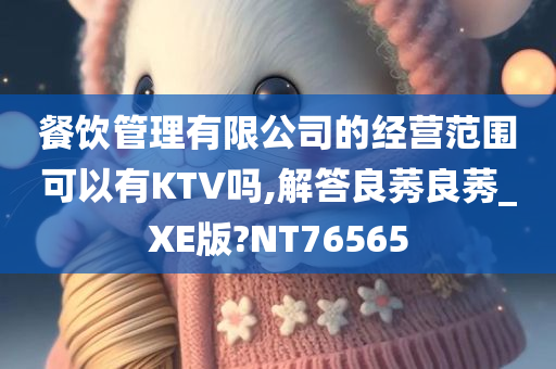 餐饮管理有限公司的经营范围可以有KTV吗,解答良莠良莠_XE版?NT76565