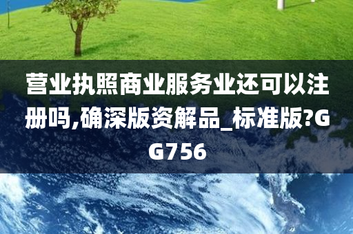 营业执照商业服务业还可以注册吗,确深版资解品_标准版?GG756