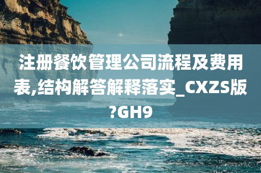 注册餐饮管理公司流程及费用表,结构解答解释落实_CXZS版?GH9