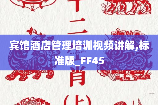 宾馆酒店管理培训视频讲解,标准版_FF45