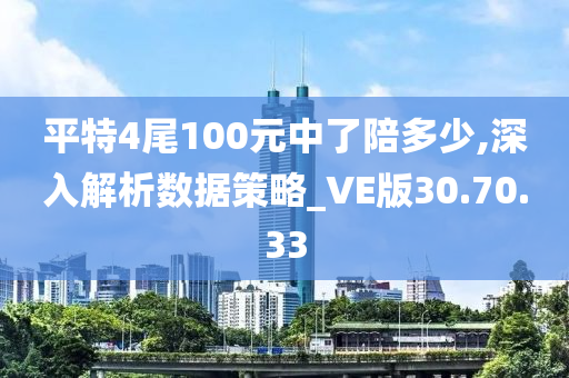 平特4尾100元中了陪多少,深入解析数据策略_VE版30.70.33