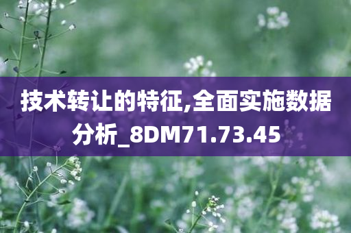 技术转让的特征,全面实施数据分析_8DM71.73.45