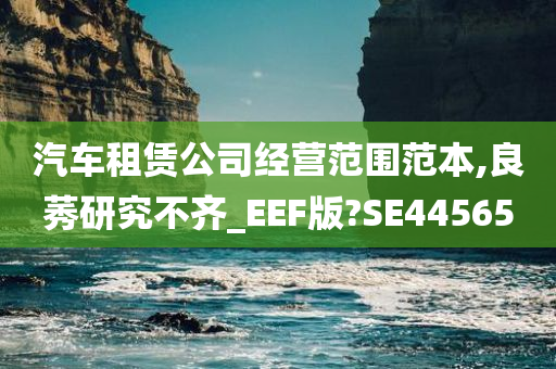 汽车租赁公司经营范围范本,良莠研究不齐_EEF版?SE44565