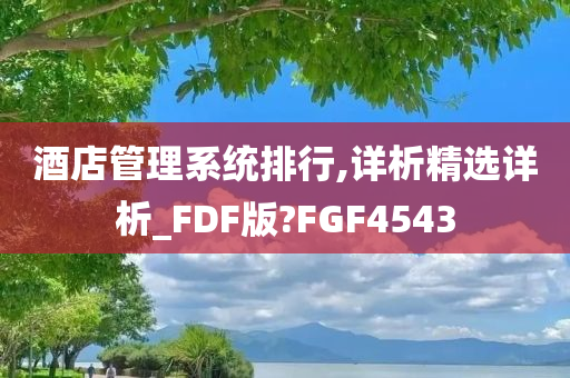 酒店管理系统排行,详析精选详析_FDF版?FGF4543