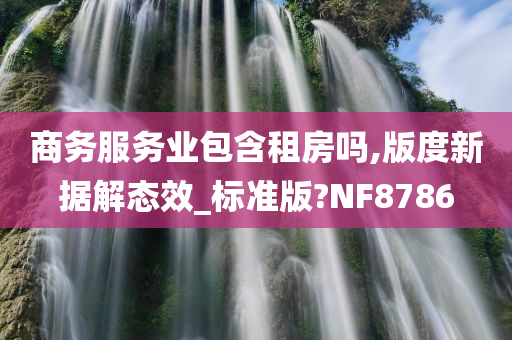 商务服务业包含租房吗,版度新据解态效_标准版?NF8786