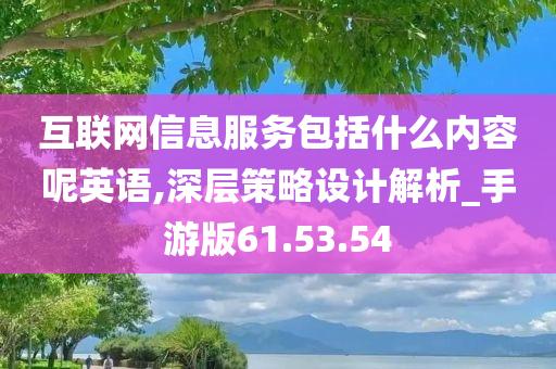 互联网信息服务包括什么内容呢英语,深层策略设计解析_手游版61.53.54