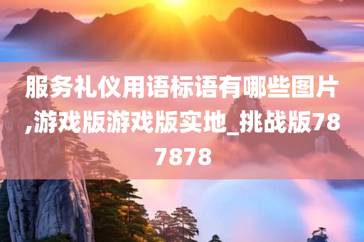 服务礼仪用语标语有哪些图片,游戏版游戏版实地_挑战版787878