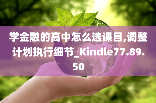 学金融的高中怎么选课目,调整计划执行细节_Kindle77.89.50