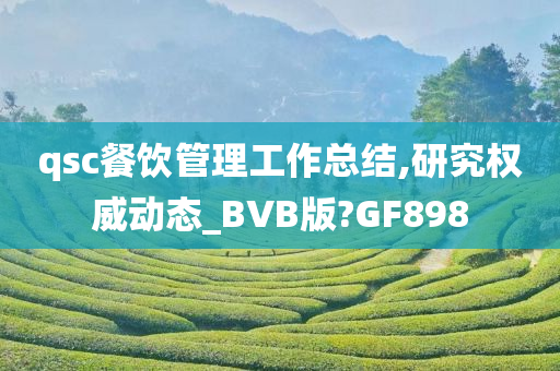 qsc餐饮管理工作总结,研究权威动态_BVB版?GF898