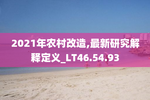 2021年农村改造,最新研究解释定义_LT46.54.93