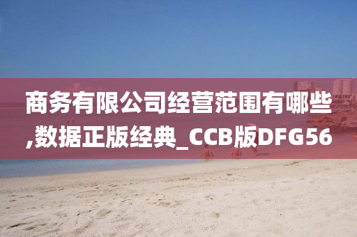 商务有限公司经营范围有哪些,数据正版经典_CCB版DFG56