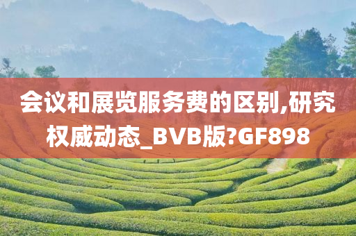 会议和展览服务费的区别,研究权威动态_BVB版?GF898