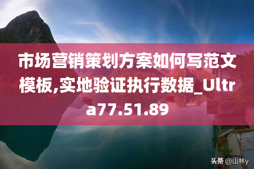 市场营销策划方案如何写范文模板,实地验证执行数据_Ultra77.51.89