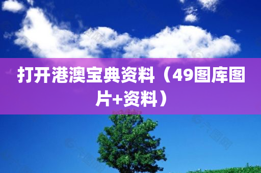 打开港澳宝典资料（49图库图片+资料）