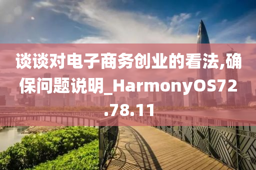 谈谈对电子商务创业的看法,确保问题说明_HarmonyOS72.78.11