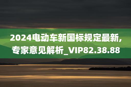 2024电动车新国标规定最新,专家意见解析_VIP82.38.88