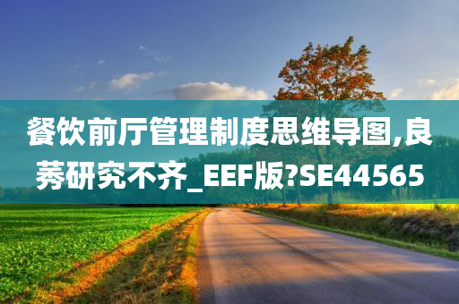 餐饮前厅管理制度思维导图,良莠研究不齐_EEF版?SE44565