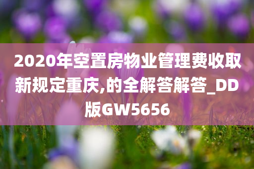 2020年空置房物业管理费收取新规定重庆,的全解答解答_DD版GW5656