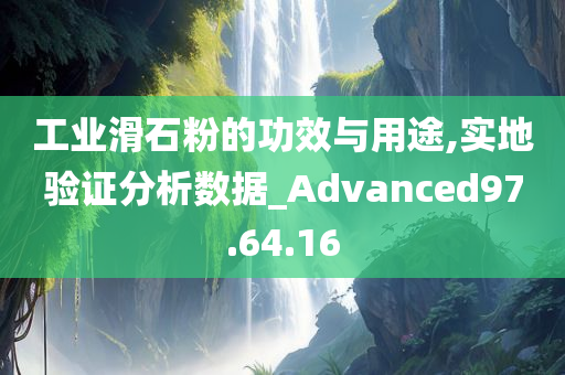 工业滑石粉的功效与用途,实地验证分析数据_Advanced97.64.16