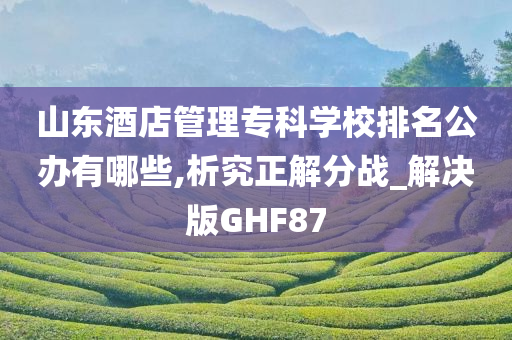 山东酒店管理专科学校排名公办有哪些,析究正解分战_解决版GHF87