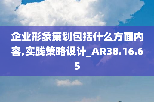 企业形象策划包括什么方面内容,实践策略设计_AR38.16.65