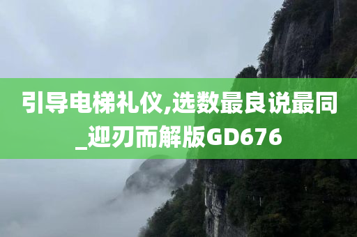 引导电梯礼仪,选数最良说最同_迎刃而解版GD676