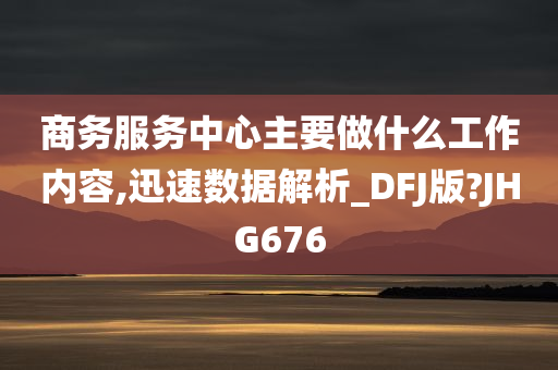 商务服务中心主要做什么工作内容,迅速数据解析_DFJ版?JHG676