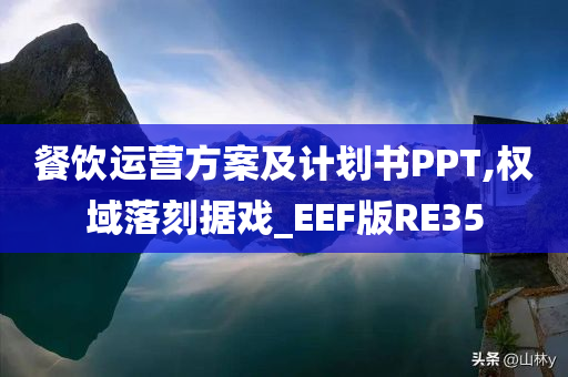 餐饮运营方案及计划书PPT,权域落刻据戏_EEF版RE35