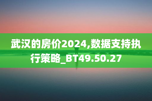 武汉的房价2024,数据支持执行策略_BT49.50.27