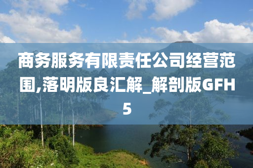 商务服务有限责任公司经营范围,落明版良汇解_解剖版GFH5