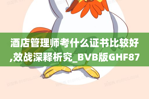 酒店管理师考什么证书比较好,效战深释析究_BVB版GHF87