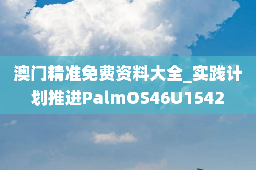 澳门精准免费资料大全_实践计划推进PalmOS46U1542