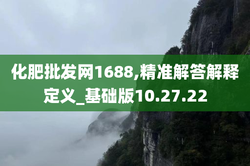 化肥批发网1688,精准解答解释定义_基础版10.27.22