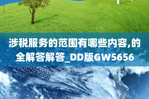 涉税服务的范围有哪些内容,的全解答解答_DD版GW5656